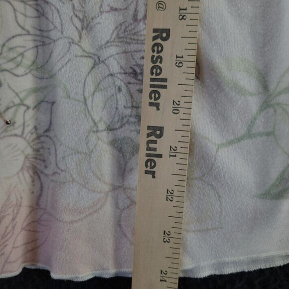 One World Womens Blouse Multi-Color Size Large Polyester Blend Long Sleeve - Picture 4 of 12